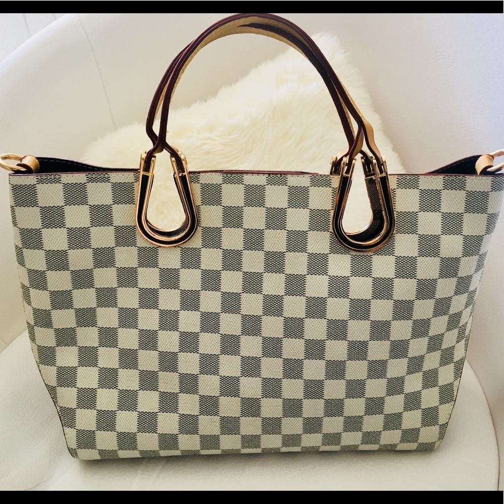 NWOT Checkered Handbag